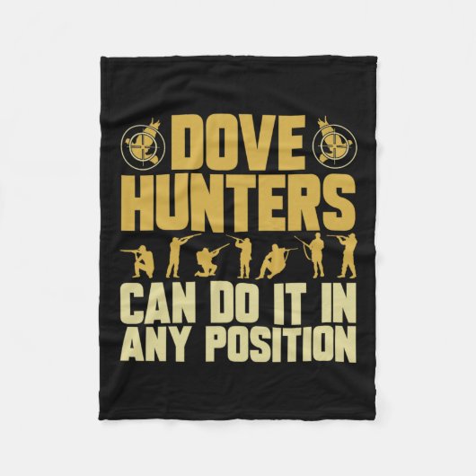Texas Dove Hunting Dove Hunter Fleecedecke (Vorderseite)