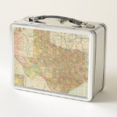 Texas durch Rand McNally Metall Brotdose (Rückseite)