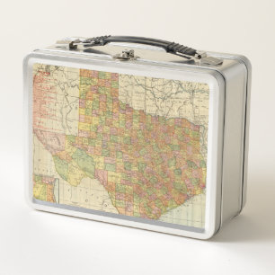 Texas durch Rand McNally Metall Brotdose