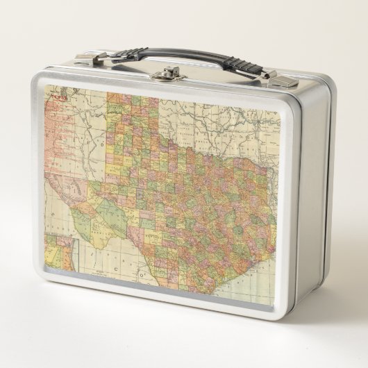 Texas durch Rand McNally Metall Brotdose (Vorderseite)