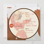 Texas Eclectic©: Cowgirl nicht Mittwoch schon! Einladung (Rückseite)