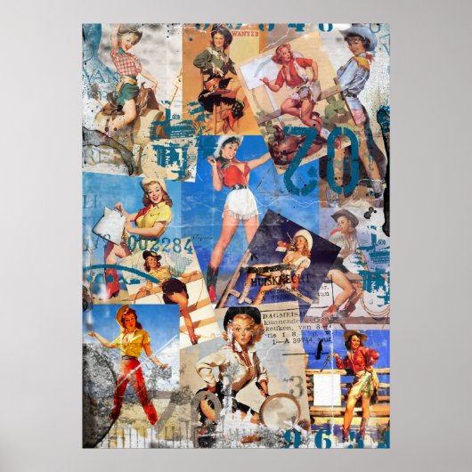 Texas Eclectic : Vintag Cowgirl Collection Nr. 1 Poster (Vorne)