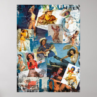 Texas Eclectic : Vintag Cowgirl Collection Nr. 2 Poster