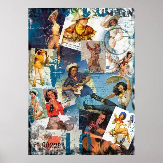 Texas Eclectic : Vintag Cowgirl Collection Nr. 2 Poster (Vorne)