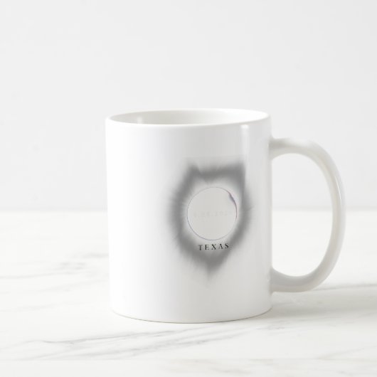 Texas Eclipse 4.08.24 Gesamtsolares Eclipse 2024 T Kaffeetasse (Rechts)
