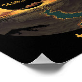 Texas Eclipse April 8 2024 04.08.2024 Texas Solar Poster (Ecke)