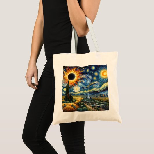 Texas Eclipse Tote Bag Tragetasche (Vorderseite (Produkt))