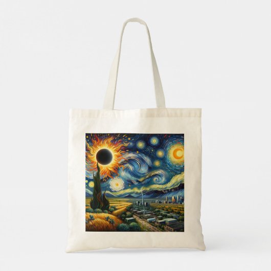 Texas Eclipse Tote Bag Tragetasche (Rückseite)
