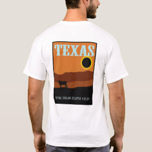 Texas Eclipse Travel Poster T-Shirt