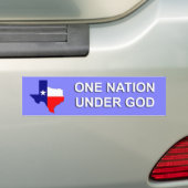 Texas - eine Nation unter Gott Autoaufkleber (Auf Auto)