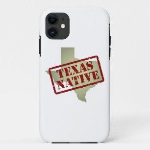 Texas-Eingeborener gestempelt auf Karte Case-Mate iPhone Hülle