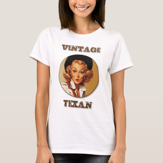 Texas eklektisch: Vintager Texan! T-Shirt (Vorderseite)