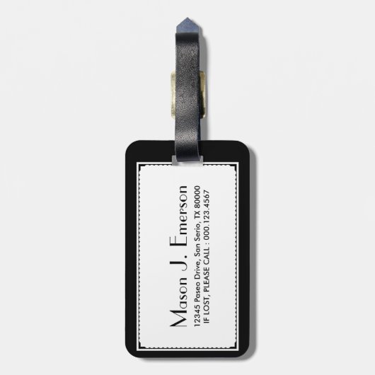 Texas-Fahne Gepäckanhänger (Rückseite vertikal)