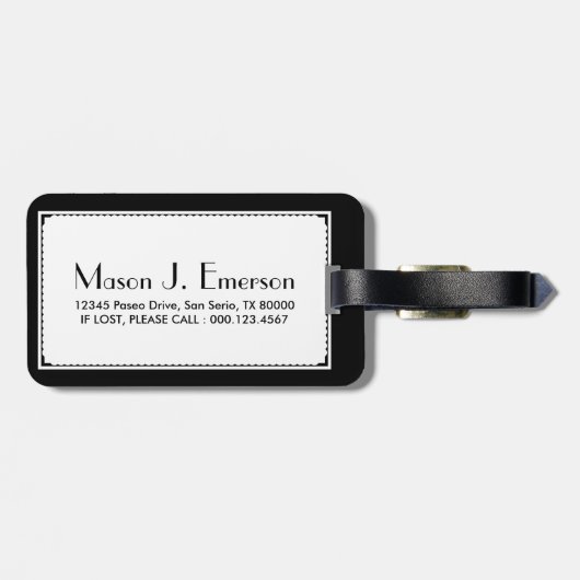 Texas-Fahne Gepäckanhänger (Rückseite horizontal)