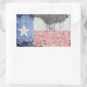 Texas-Fahne Rechteckiger Aufkleber (Tasche)