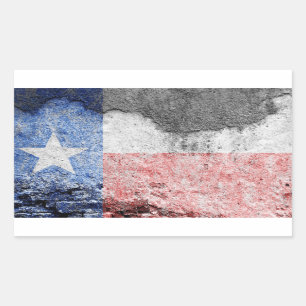 Texas-Fahne Rechteckiger Aufkleber