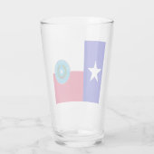 Texas-Fahne-Siegel Glas (Rückseite)