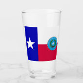 Texas-Fahne-Siegel Glas (Vorderseite)