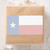 Texas Faint Flag Shipping Label (Insitu)