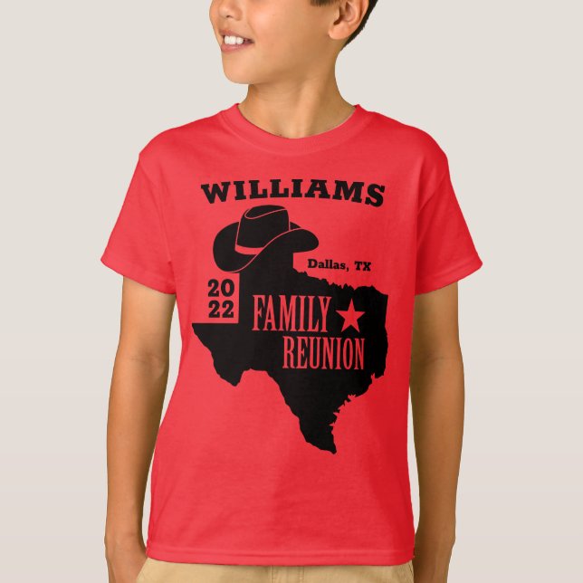 Texas Family Wiedersehen Matching T-Shirt (Vorderseite)