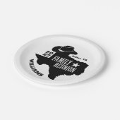 Texas Family Wiedersehen Pappteller (Schrägansicht)