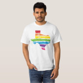 Texas-Farbanschläge T-Shirt (Vorne ganz)