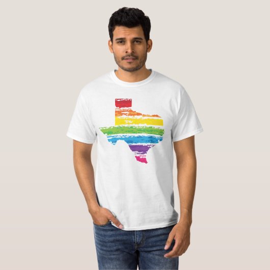 Texas-Farbanschläge T-Shirt (Vorne ganz)