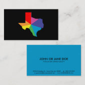 Texas-Farbberst Visitenkarte (Vorne/Hinten)