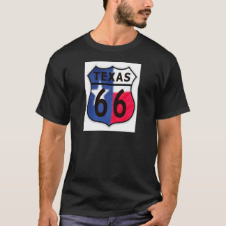 Texas-Farbe des Weg-66 T-Shirt