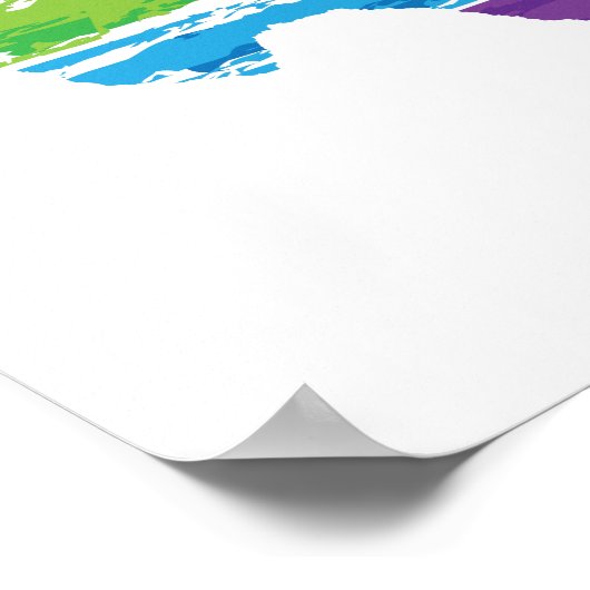 Texas Farbstriche Poster (Ecke)