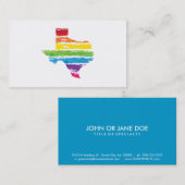 Texas Farbstriche Visitenkarte (Vorne/Hinten)