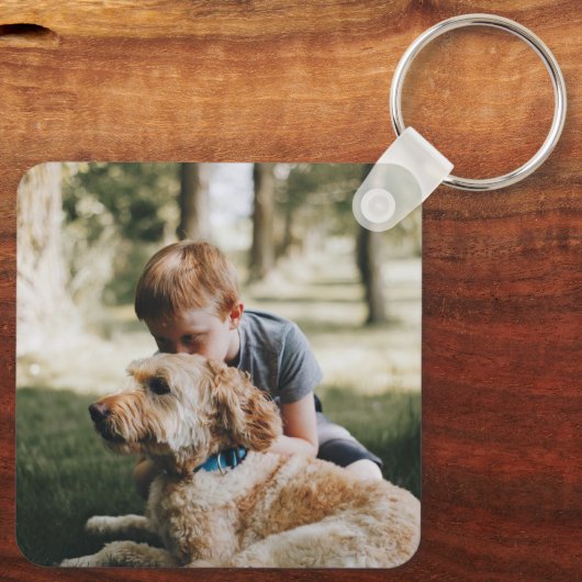 Texas Farm Road Chicken Schlüsselanhänger (Rückseite)