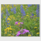 Texas-Feld der wilden Blumen und der Bluebonnets. Geschenkpapier (Flach)