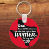 Texas Feminist Virus Custom Schlüsselanhänger (Vorderseite)