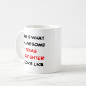 texas-Feuerwehrmann, phantastisch Kaffeetasse (Vorderseite Links)