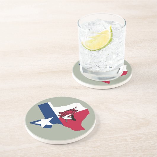 Texas Fishing Getränkeuntersetzer (Seite)