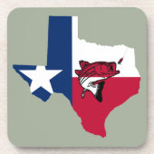 Texas Fishing Getränkeuntersetzer (Vorderseite)