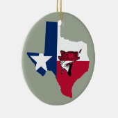 Texas Fishing Keramik Ornament (Rechts)