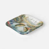 Texas Fishing Wedding  Pappteller (Gewinkelt)