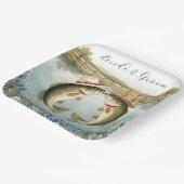 Texas Fishing Wedding  Pappteller (Gewinkelt)