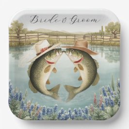 Texas Fishing Wedding  Pappteller