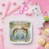 Texas Fishing Wedding  Pappteller (Party)