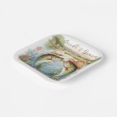 Texas Fishing Wedding  Pappteller (Gewinkelt)