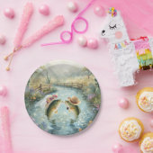 Texas Fishing Wedding  Pappteller (Party)