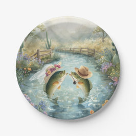 Texas Fishing Wedding  Pappteller