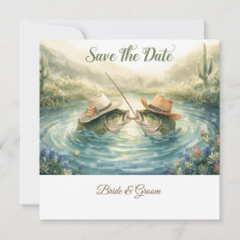 Texas Fishing Wedding Save the Date