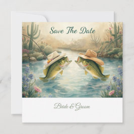 Texas Fishing Wedding Save the Date
