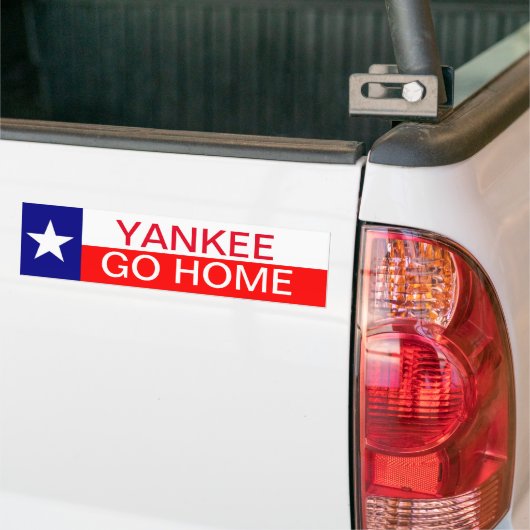 Texas Flag Autoaufkleber YANKEE GO ZUHAUSE (Auf Lkw)