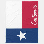 Texas Flag Benutzerdefinierter Personalisierter Te Fleecedecke (Vorderseite)
