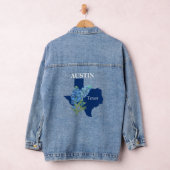 Texas Flag Bluebonnets Blume Custom Jeansjacke (Hangar)